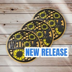 Summer Door Hanger | Sunflower Door Hanger | Bee Decor | Front Door Wreath